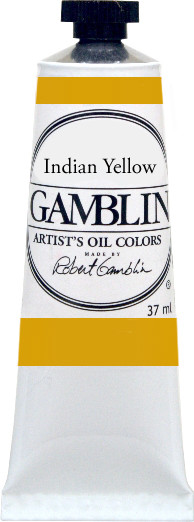 376178, Gamblin Artists Oil, Indian Yellow, 37ml