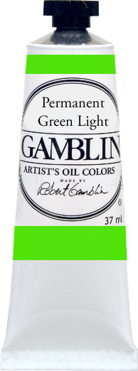 376189, Gamblin Artists Oil, Permanent Green Light, 37ml
