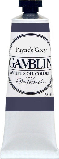 376197, Gamblin Artists Oil, Paynes Grey, 37ml