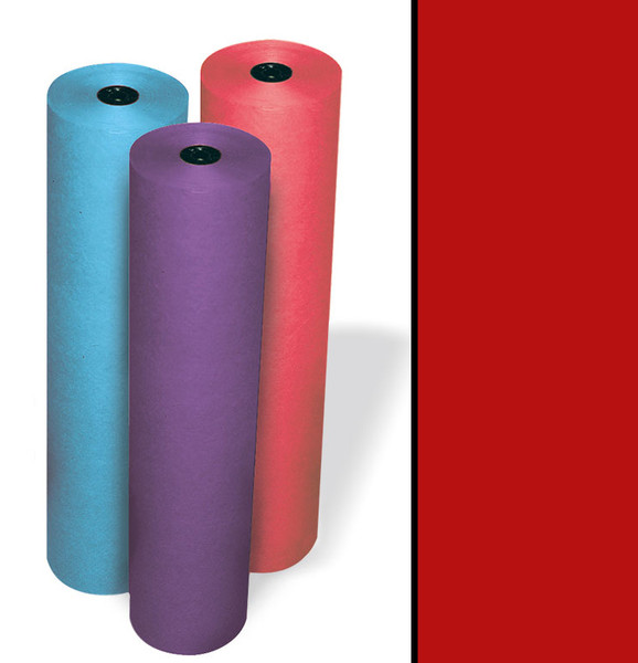 341394, Rainbow Economy Kraft Rolls, Scarlet, 36"x1000'