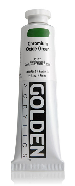 378008, 1060-2 HB Chromium Oxide Green, 2 oz tube