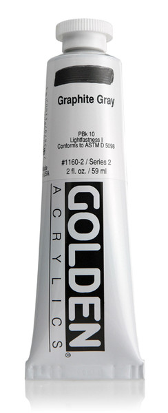 378024, 1160-2 HB Graphite Gray, 2 oz tube