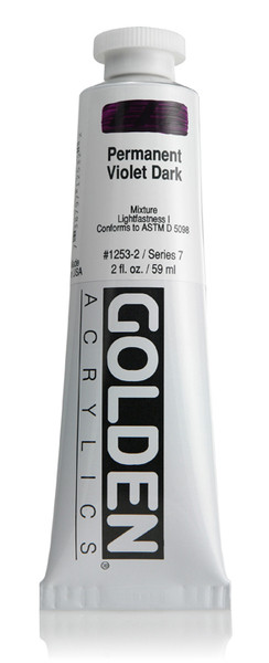 378037, 1253-2 HB Permanent Violet Dark, 2 oz tube