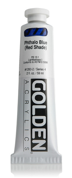 378039, 1260-2 HB Phthalo Blue /R.S., 2 oz tube