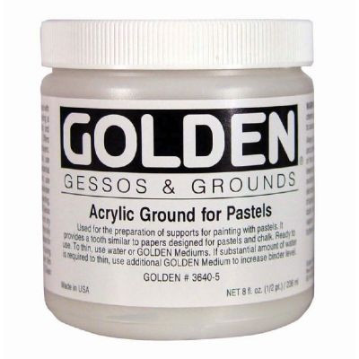 378929, 3640-5 Acrylic Ground for Pastels, 8 oz jar