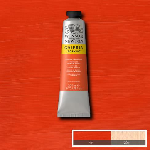 373322, Winsor & Newton Galeria, Cadmium Orange Hue, 200ml.