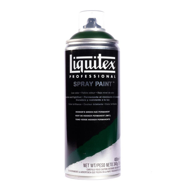 371556, Liquitex Professional Spray Paint,  400 ml,  Hooker's Green Hue Permanent