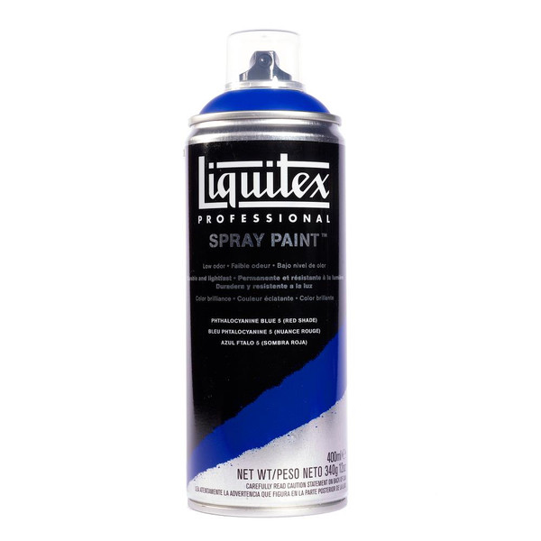 371568, Liquitex Professional Spray Paint,  400 ml,  Phthalocyanine Blue 5 (Red Shade)