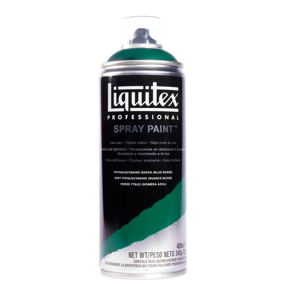 371571, Liquitex Professional Spray Paint,  400 ml, Phthalocyanine Green (Blue Shade)