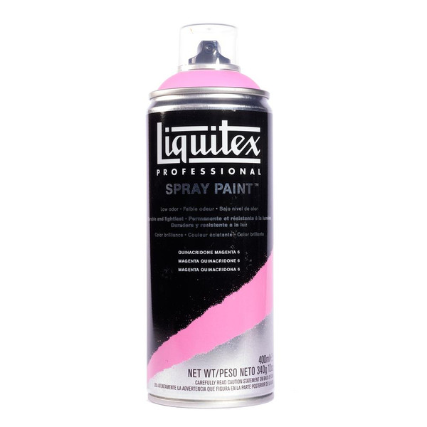 371581, Liquitex Professional Spray Paint,  400 ml,  Quinacridone Magenta 6