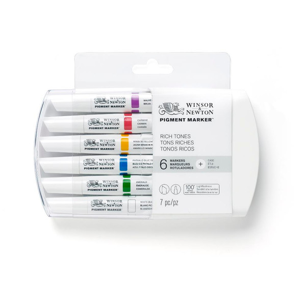 447829, WN PIGMENT MARKER 6 SET  - RICH TONES