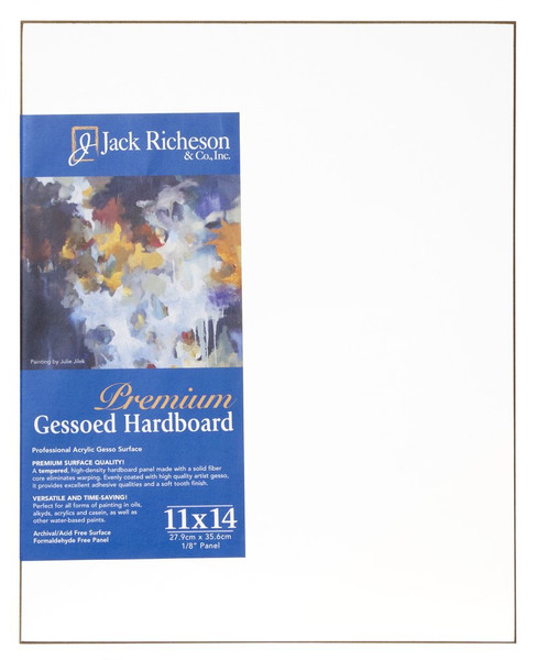 364810, WHITE  1/8" GESSO HARDBOARD PANEL, 11"x 14"              each
