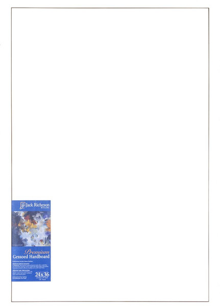 364818, WHITE  1/8" GESSO HARDBOARD PANEL, 24"x 36"              each