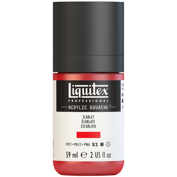 382776, Liquitex Acrylic Gouache, Scarlet, 2oz.