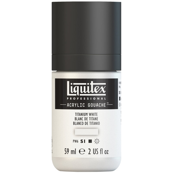 382778, Liquitex Acrylic Gouache, Titanium White, 2oz.
