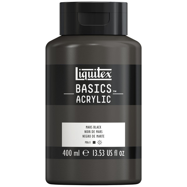 377219, Liquitex Basics, Mars Black, 13.53oz