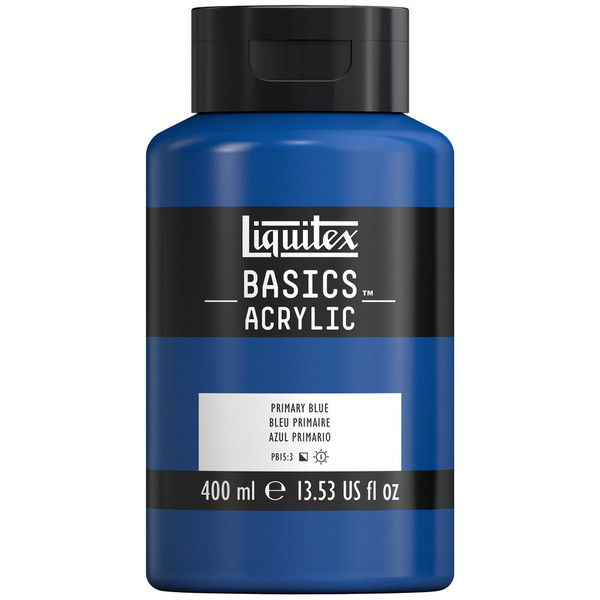 377220, Liquitex Basics, Primary Blue, 13.53oz