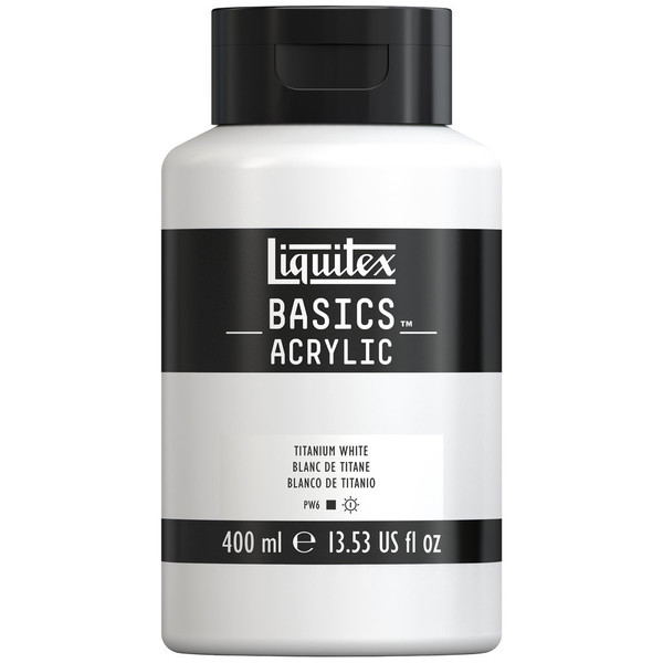377223, Liquitex Basics, Titanium White, 13.53oz