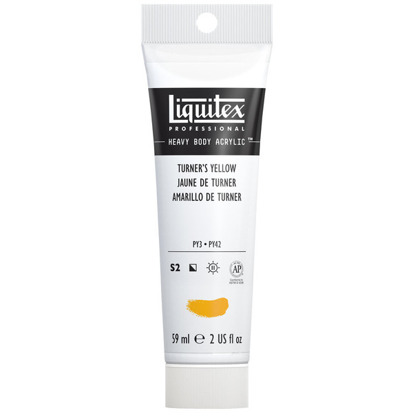 372040, Liquitex Heavy Body, Turner Yellow, 2oz.