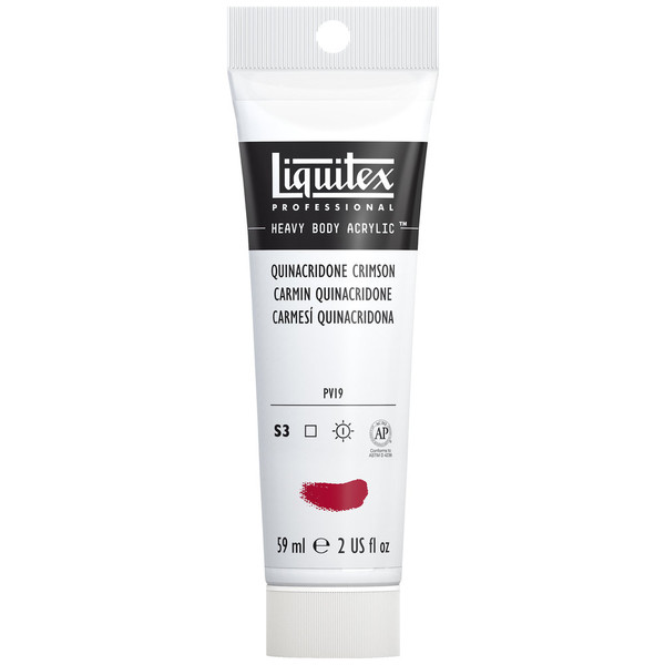 372053, Liquitex Heavy Body, Quinacridone Crimson, 2oz.