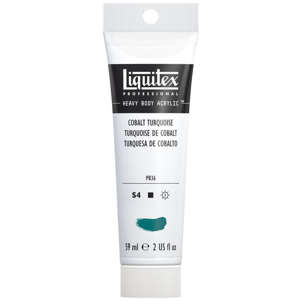 372057, Liquitex Heavy Body, Cobalt Turquoise, 2oz.