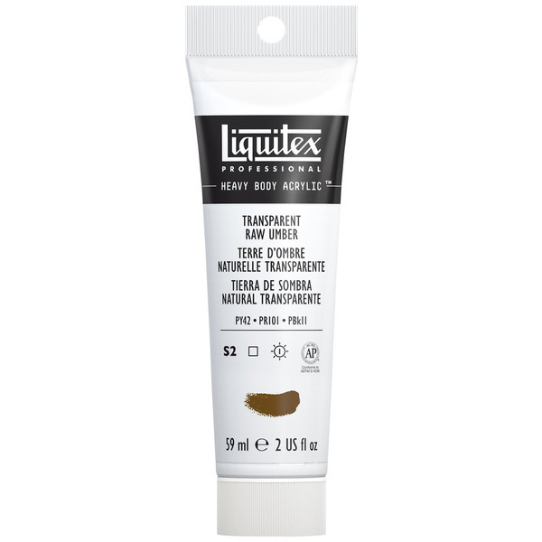 372078, Liquitex Heavy Body, Transparent Raw Umber, 2oz.