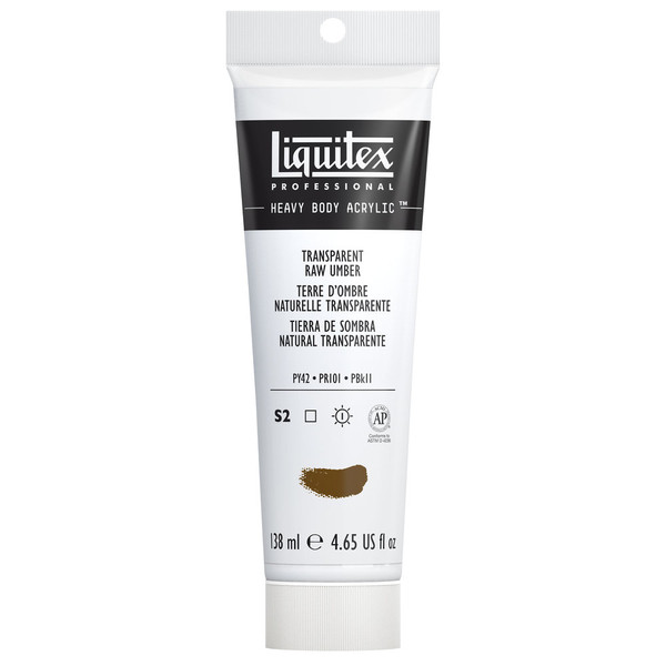 372194, Liquitex Heavy Body, Transparent Raw Umber, 4.65oz.