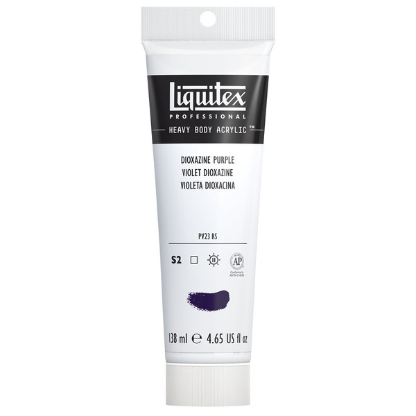 372197, Liquitex Heavy Body, Dioxazine Purple, 4.65oz.