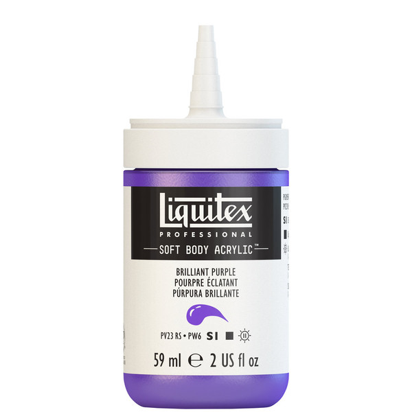 382403, Liquitex Soft Body, Brilliant Purple, 2oz
