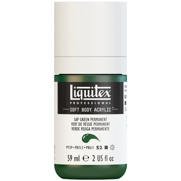 382481, Liquitex Soft Body, Sap Green Permanent, 2oz