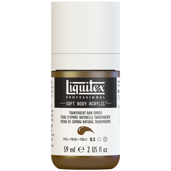 382487, Liquitex Soft Body, Transparent Raw Umber, 2oz