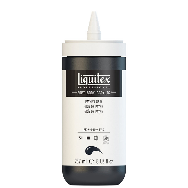 382537, Liquitex Soft Body, Payne's Gray,  8oz