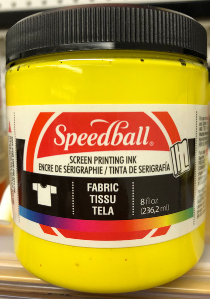 624565, Fabric Screen Printing Ink,  8oz.    Yellow