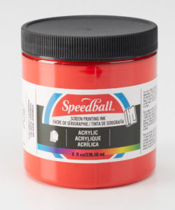 624626, Acrylic Screen Printing Ink,  8oz.   Medium Red