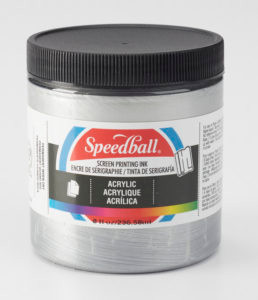 624629, Acrylic Screen Printing Ink,  8oz.   Silver