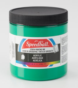 624634, Acrylic Screen Printing Ink,  8oz.   Emerald Green