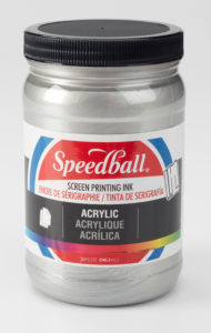 624669, Acrylic Screen Printing Ink,  32oz.   Silver