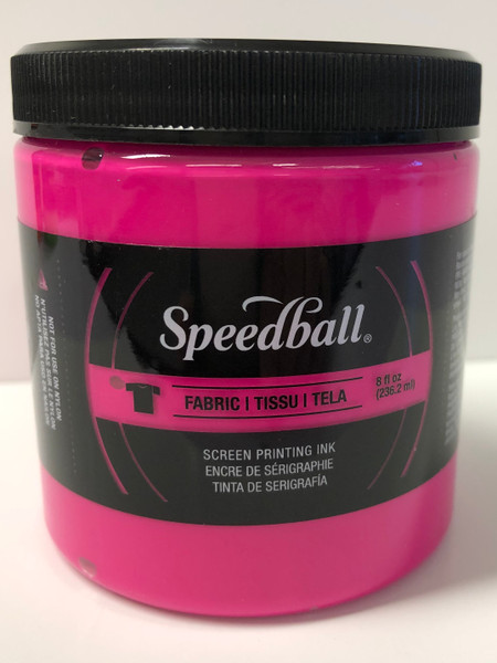 624692, Fabric Screen Printing Ink,  8oz.    Fluorescent Magenta