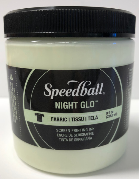 6247523, Fabric Screen Printing Ink,  8oz.    Night Glo