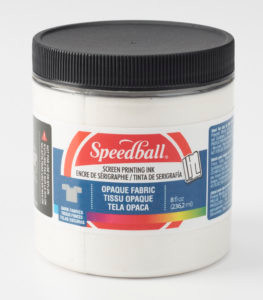 624803, Opaque Fabric Screen Printing Ink, 8oz.  Pearly White