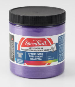 624806, Opaque Fabric Screen Printing Ink, 8oz.  Amethyst