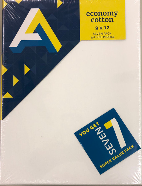 369016, Art Canvas Super Value Pack,  9x12"    7/pk