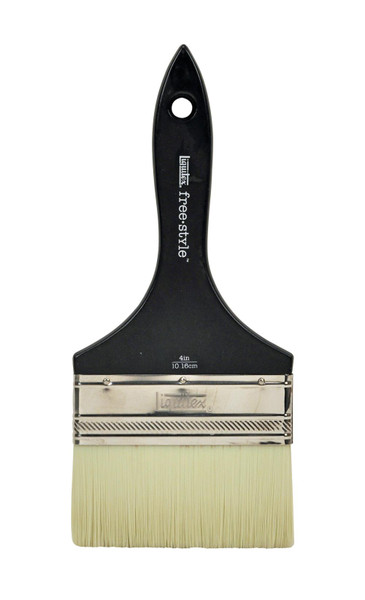 402430, Professional Freestyle Large Scale Brush,  Broad Flat-Varnish, Short Handle    4"