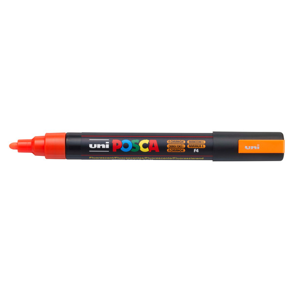 439302, Posca Medium Marker,   Fluorescent Orange
