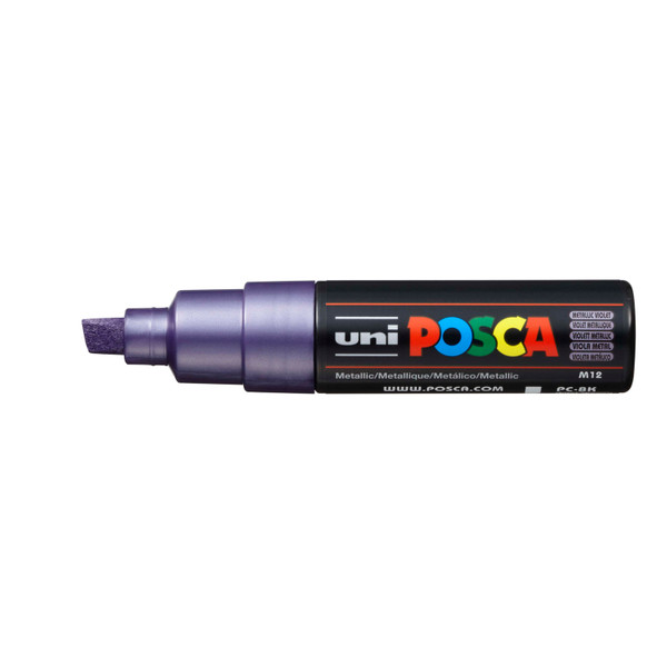 439332, Posca Broad Chisel Marker,   Metallic Violet