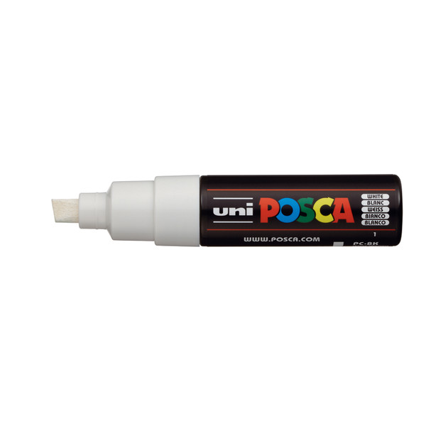 439333, Posca Broad Chisel Marker,   White