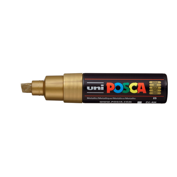 439337, Posca Broad Chisel Marker,   Gold