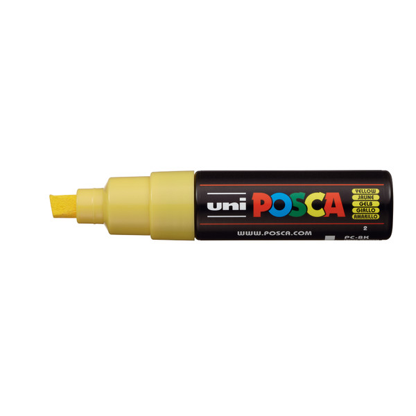 439340, Posca Broad Chisel Marker,   Yellow
