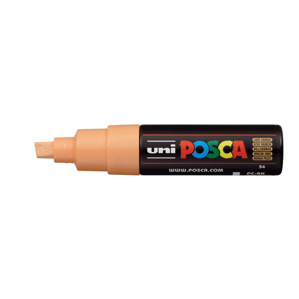 439343, Posca Broad Chisel Marker,   Light Orange