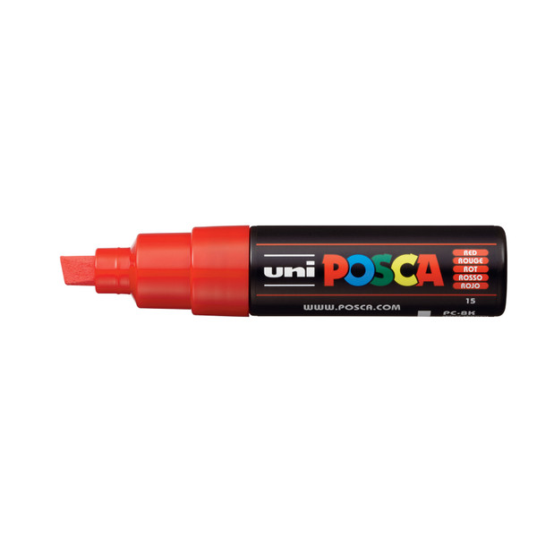 439347, Posca Broad Chisel Marker,   Red